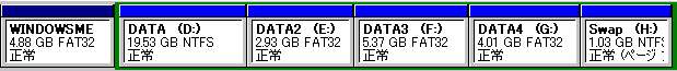 WindowsME, Ext Partition for data